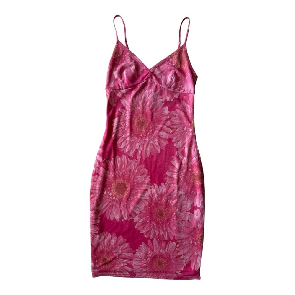 Pink Floral Slip Dress